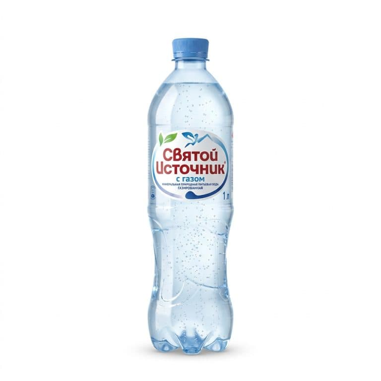 Вода Святой источник с газом 1 л