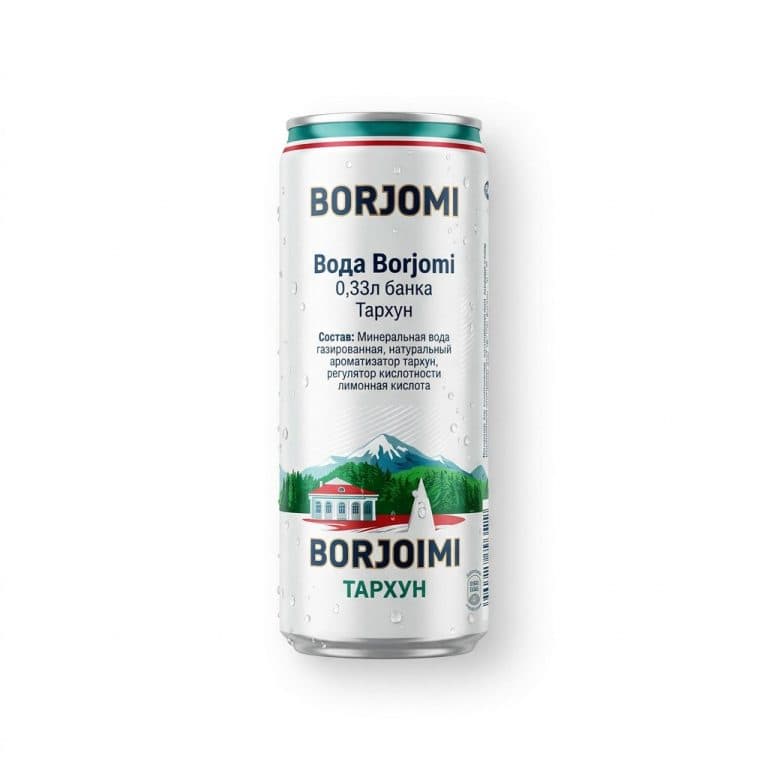Вода Borjomi 0,33л банка Тархун