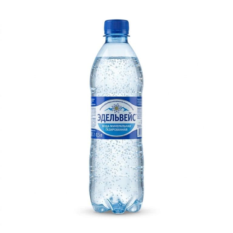 Вода Эдельвейс газированная 0,5л